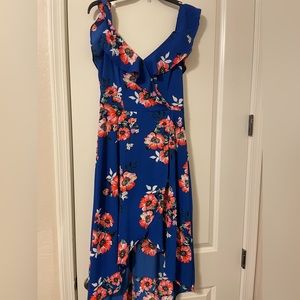 Floral high-low dress